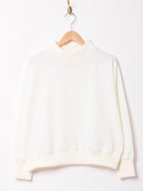 【2色展開】 長袖 エンボス リブトップス