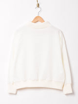 【2色展開】 長袖 エンボス リブトップス