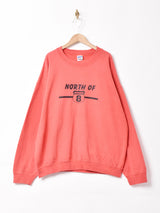 両面プリント スウェットシャツ