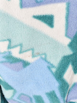 総柄 プルオーバーフリースジャケット