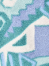 総柄 プルオーバーフリースジャケット