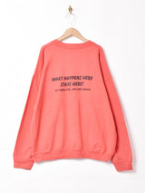 両面プリント スウェットシャツ