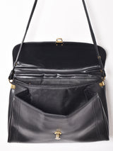 フラップ レザー ショルダーバッグ