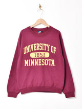 カレッジプリント スウェットシャツ