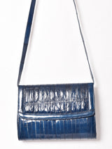 ギャザー レザー ショルダーバッグ