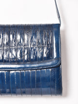 ギャザー レザー ショルダーバッグ