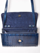 ギャザー レザー ショルダーバッグ