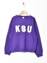 パッチ付き カレッジスウェットシャツ