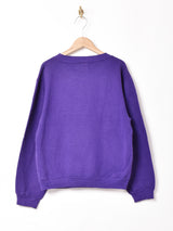 パッチ付き カレッジスウェットシャツ