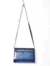 ギャザー レザー ショルダーバッグ