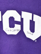 Champion パッチ付き カレッジスウェットシャツ