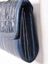 ギャザー レザー ショルダーバッグ