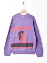 アメリカ製 後染め 両面プリント スウェットシャツ