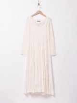 【3色展開】Emerald Motel長袖 レース×シアー ワンピース
