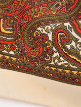 イタリア製 ペイズリー柄 スカーフ