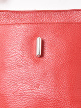 スクエア型 レザーショルダーバッグ