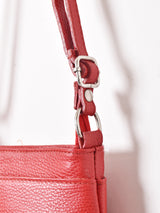 スクエア型 レザーショルダーバッグ