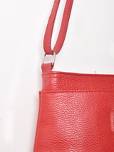 スクエア型 レザーショルダーバッグ