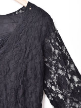 【3色展開】Emerald Motel長袖 レース×シアー ワンピース