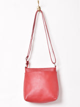 スクエア型 レザーショルダーバッグ