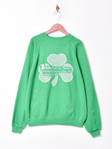 アメリカ製 クローバー プリントスウェットシャツ