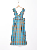 【2色展開】チェック ノースリーブワンピース