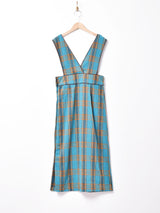 【2色展開】チェック ノースリーブワンピース