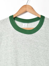 フロッキープリント リンガーTシャツ