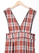 【2色展開】チェック ノースリーブワンピース