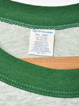 フロッキープリント リンガーTシャツ