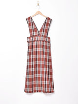 【2色展開】チェック ノースリーブワンピース
