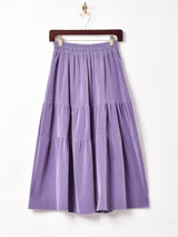 【3色展開】Meridian ティアード ベロアスカート