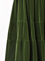 【3色展開】Meridian ティアード ベロアスカート