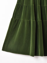 【3色展開】Meridian ティアード ベロアスカート