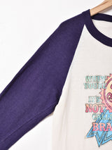 80's  アメリカ製 プリント ラグランTシャツ