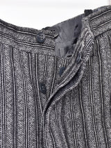 サスペンダー付き ストライプウールパンツ W35