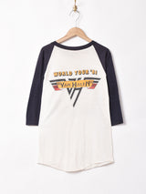 80's  アメリカ製 VAN HALEN 両面プリント ラグランTシャツ