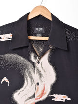 デザイン 半袖 オープンカラーシャツ