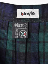 チェック柄 ラップスカート