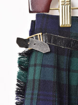 チェック柄 ラップスカート