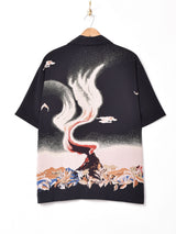 デザイン 半袖 オープンカラーシャツ