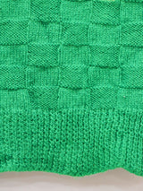 スクエアデザイン 半袖セーター