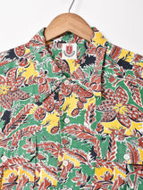 総柄 ダブルポケット 半袖シャツ