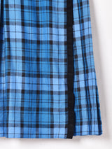 ウエストデザイン チェック柄ラップスカート