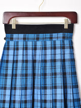 ウエストデザイン チェック柄ラップスカート