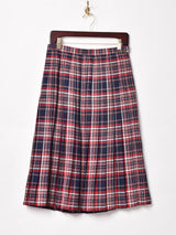 西ドイツ製 チェックプリーツスカート