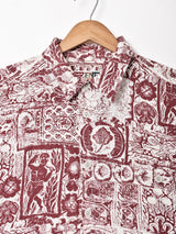 総柄 半袖シャツ