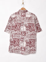 総柄 半袖シャツ