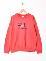 サンフランシスコ 刺繍 スウェットシャツ