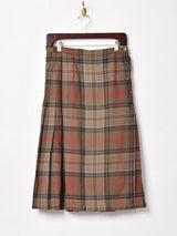 イングランド製 チェック柄 ラップスカート